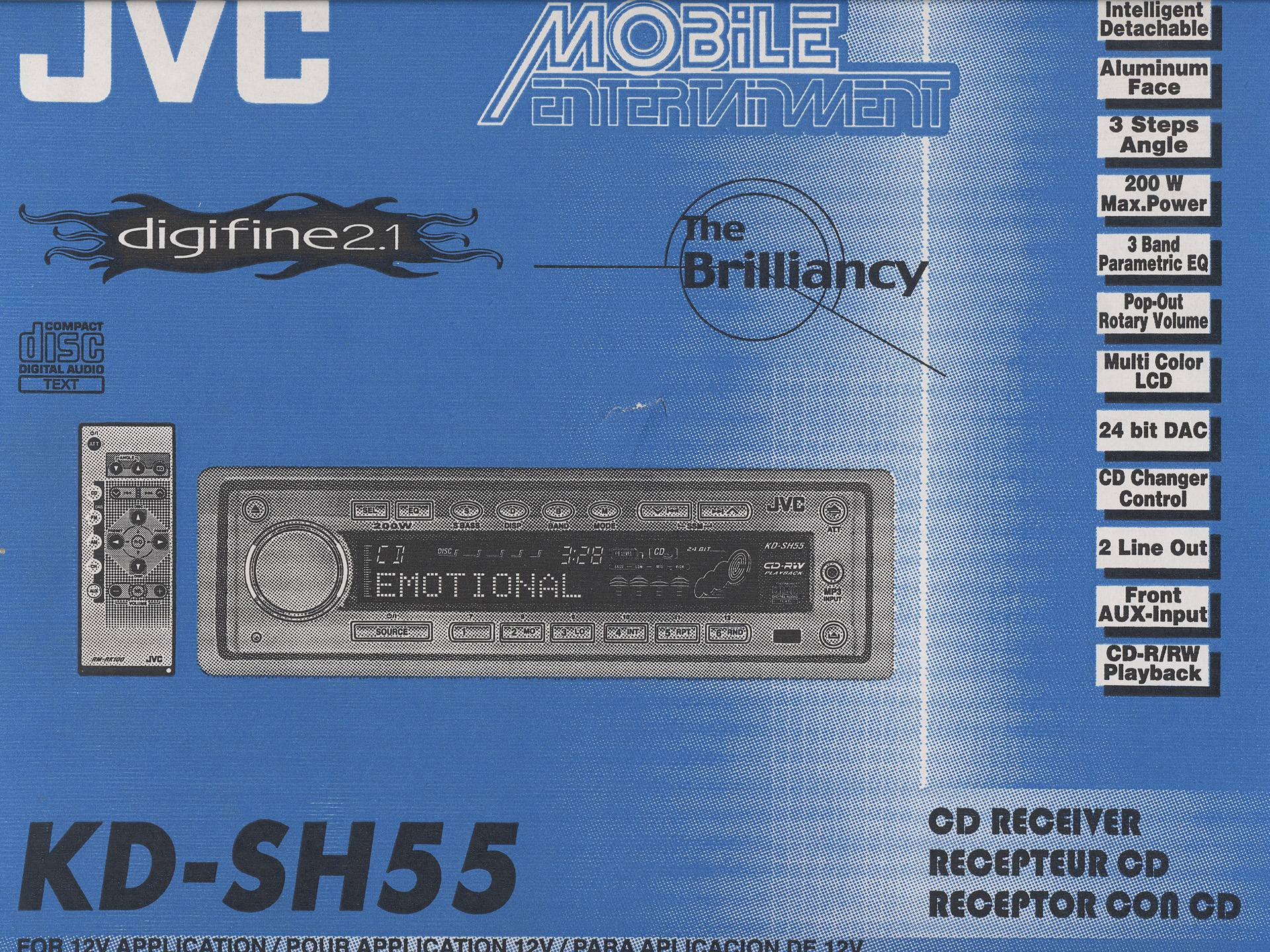 JVC KD-SH55 CD Receiver